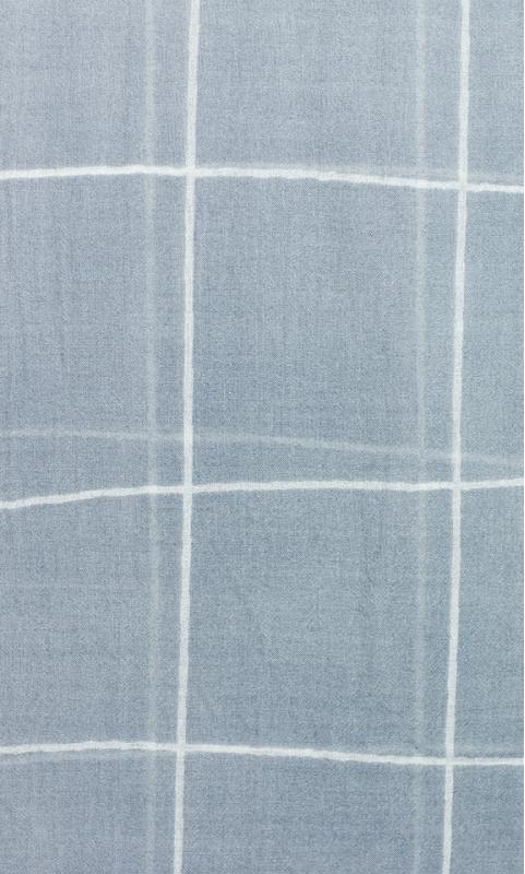 Wool Scarf "check" - nude/grey-blue