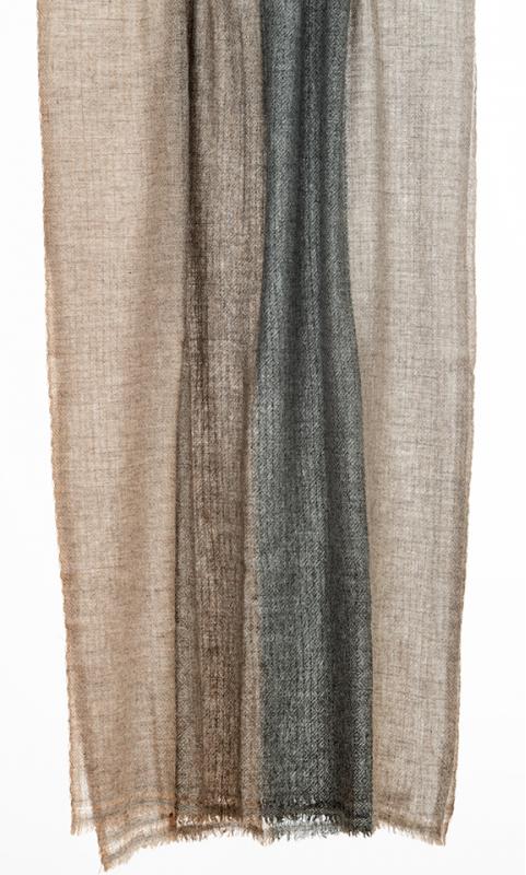 Cashmere Wool Scarf - stripe