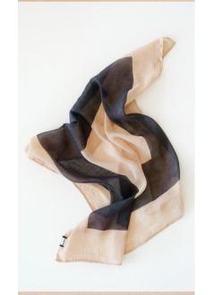 Foulard "Square" - marron/navy (limited edition)